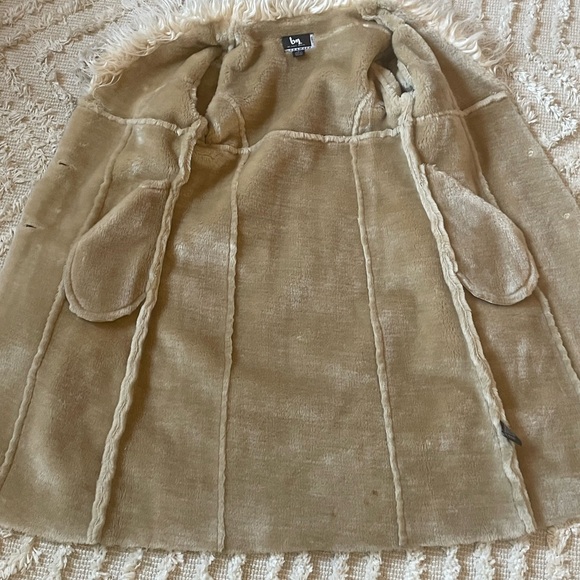 Blanc Noir Faux Fur Vintage Penny Lane Coat Jacket Hippie Y2K 90’s - Picture 7 of 7